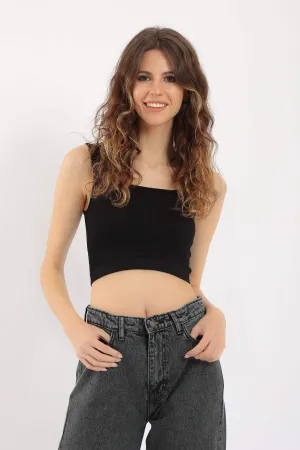 Wide Strap Crop Top