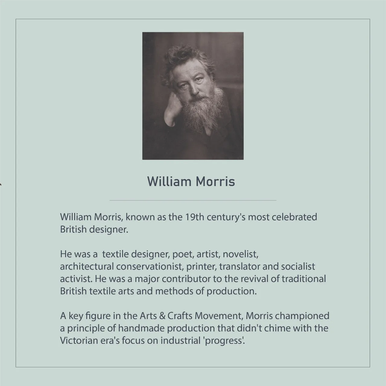 William Morris - Strawberry Thief Silver Earring Tops by Moha