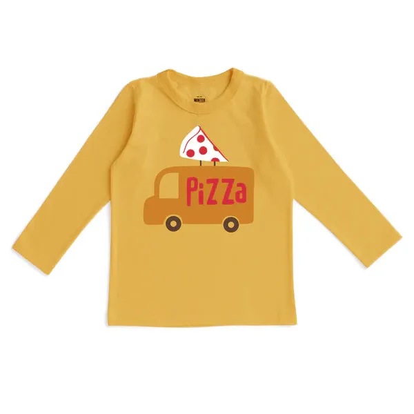 Winter Water Factory - Long-Sleeve Tee - Pizza Truck Ochre