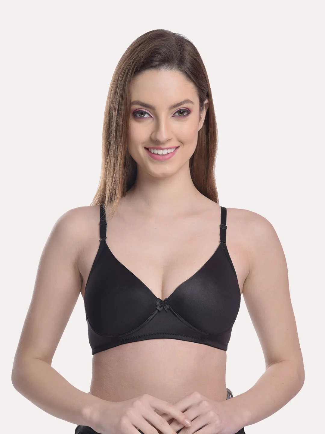 Women Pack Of 3 Lightly Padded & Non Wired Seamless Bra light Multi