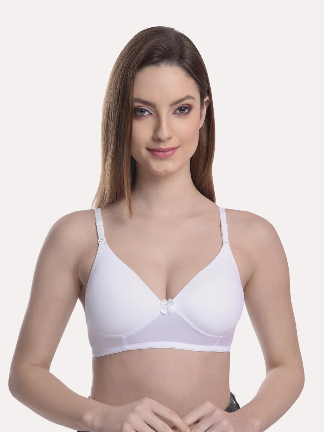 Women Pack Of 3 Lightly Padded & Non Wired Seamless Bra light Multi