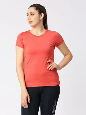 Women Red  Solid Tops & T-Shirts-4W-CRUISER TEE_4W-CR