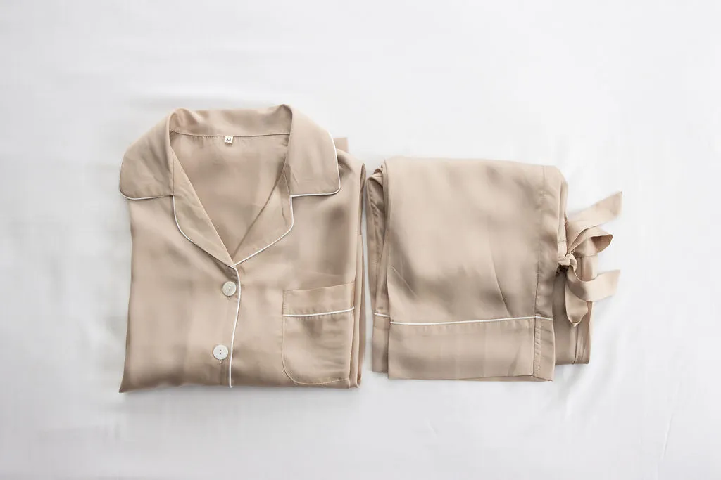Women's Bamboo Sleep & Lounger Wear - Sand