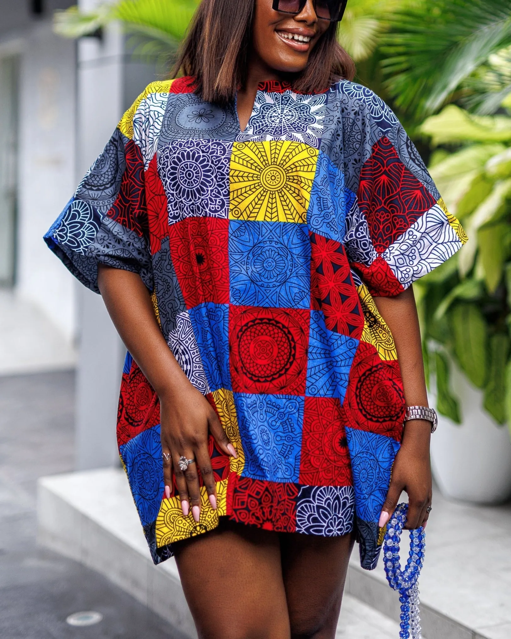 Women's Casual Print Loose Shift Top