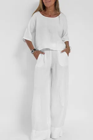 Women's Cotton-Linen Suit