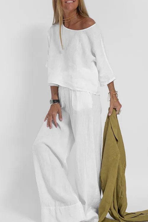 Women's Cotton-Linen Suit
