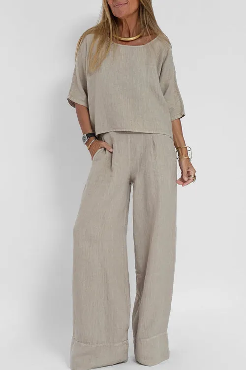 Women's Cotton-Linen Suit
