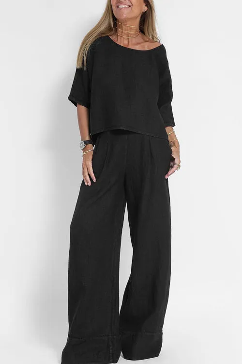 Women's Cotton-Linen Suit