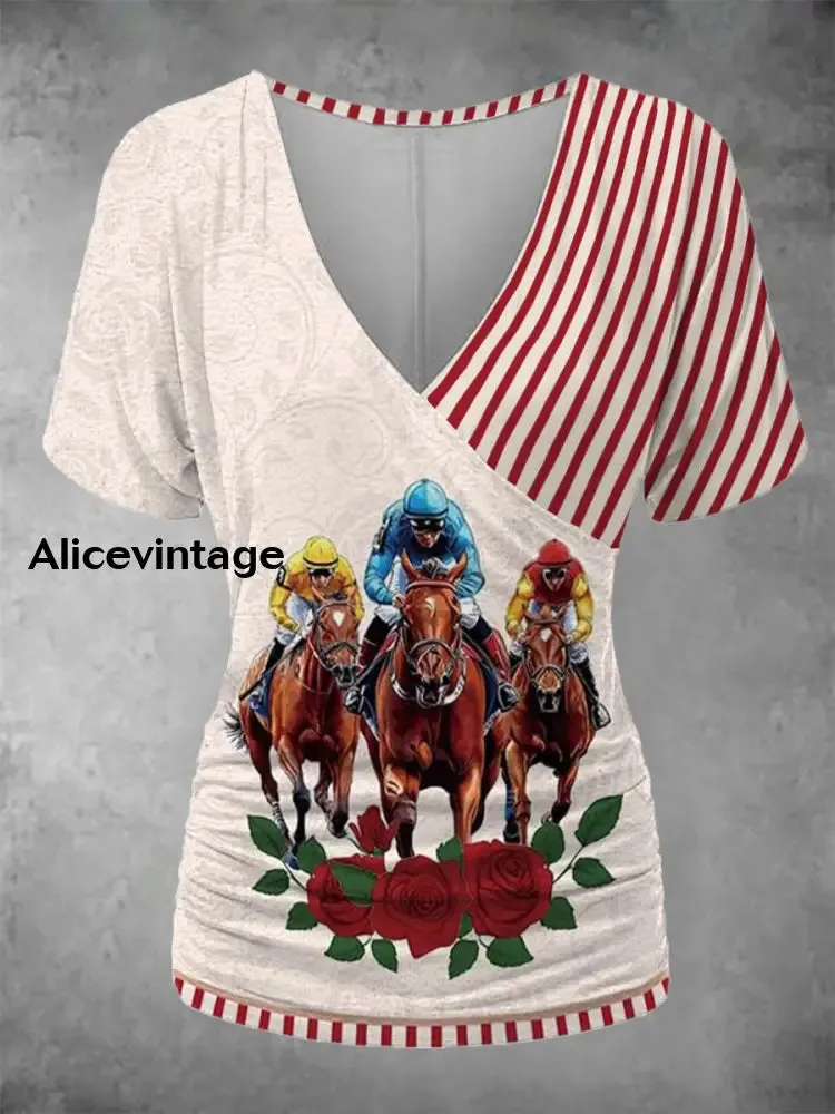 Women's Derby Rose Striped Top