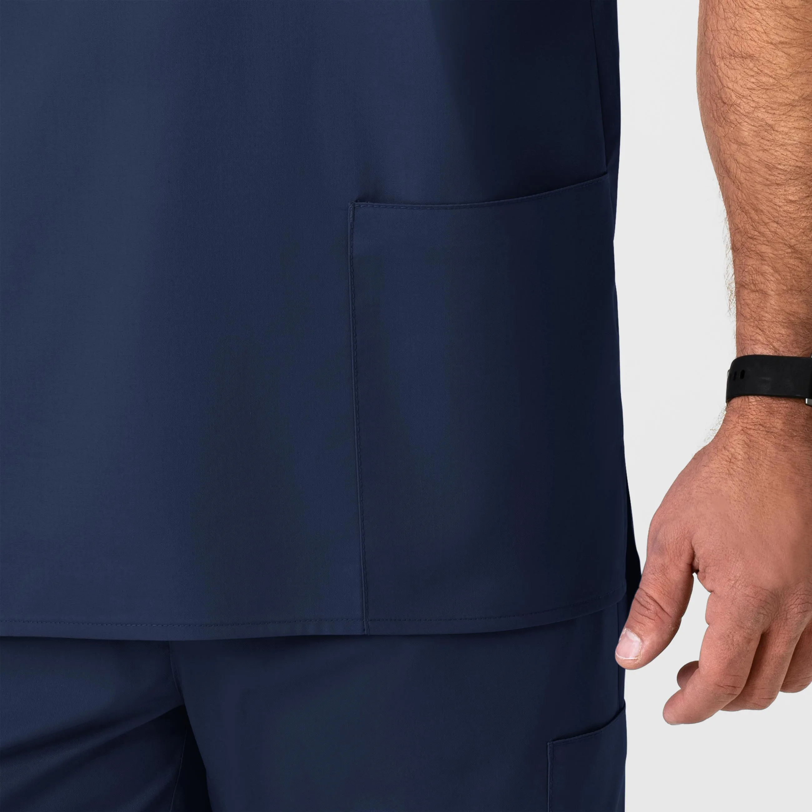WonderWORK 103 Men's V-Neck Scrub Top Navy