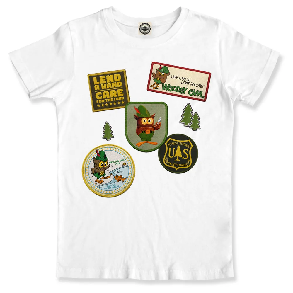Woodsy Owl Patches Kid's Tee