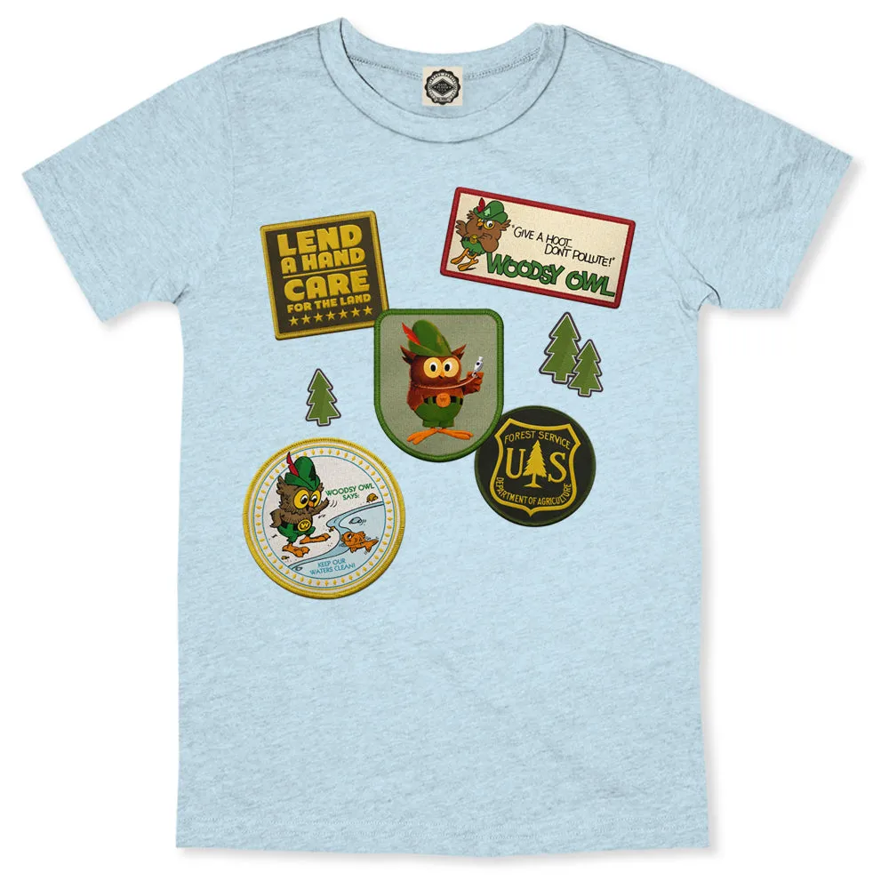 Woodsy Owl Patches Kid's Tee