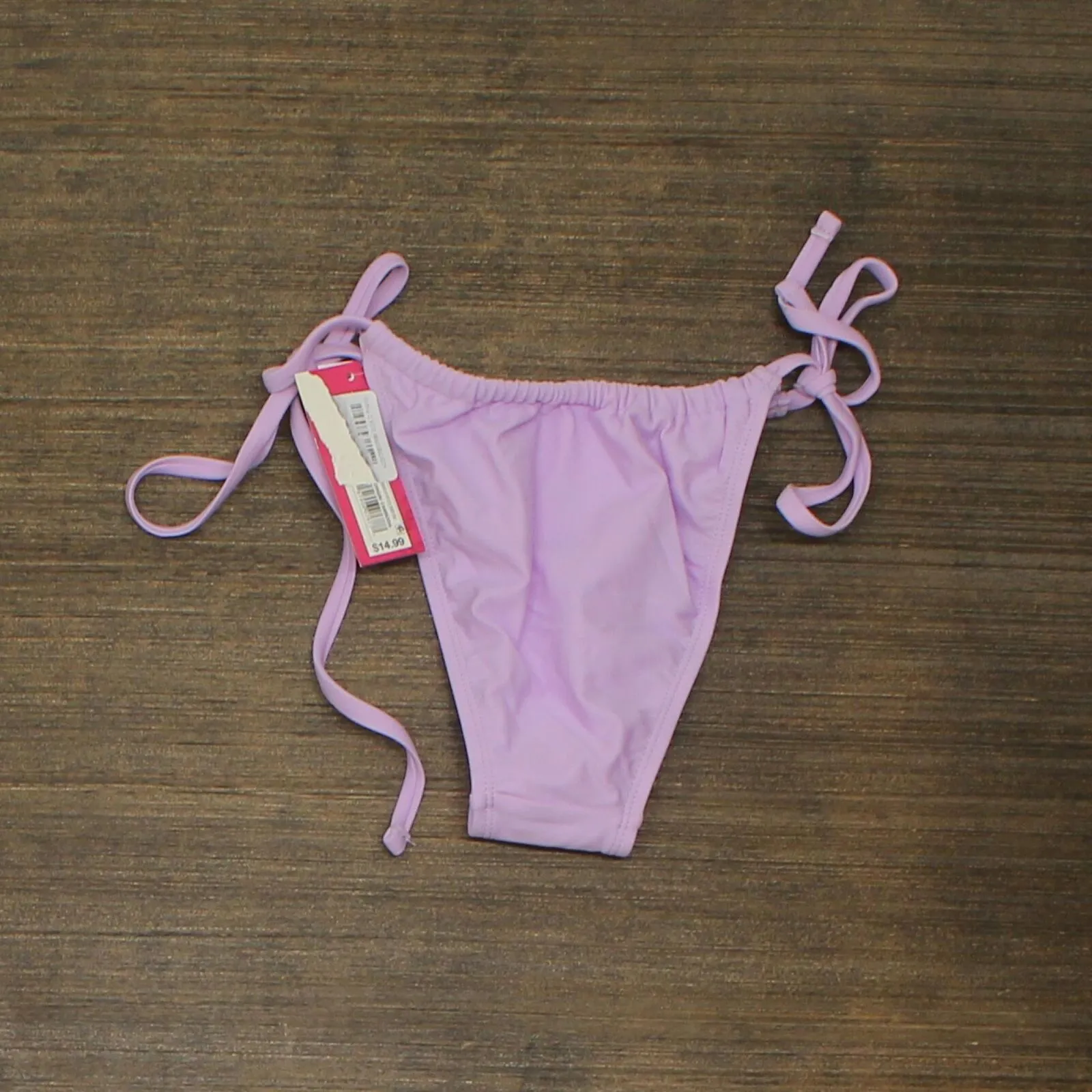 Xhilaration Juniors' Shirred Tie Side Bikini Bottom 76565378 Lavender Purple XS