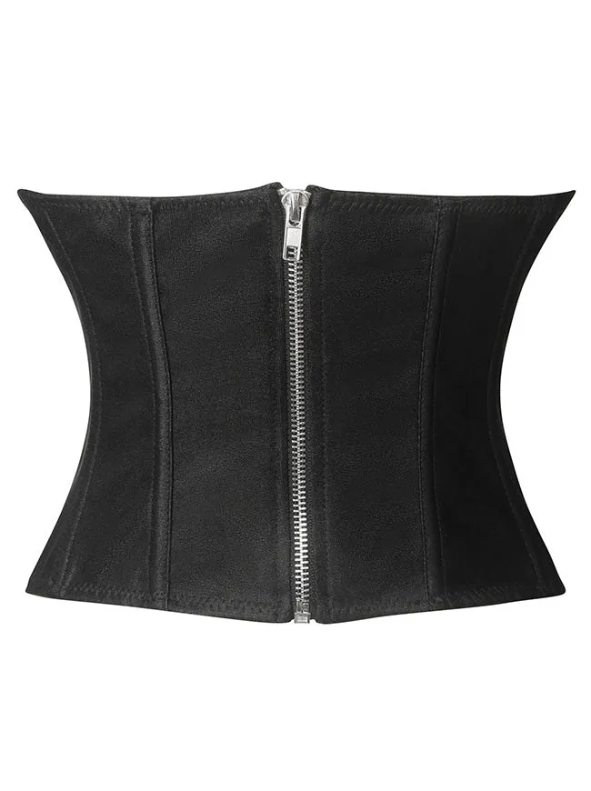 Y2K Fashion Retro Strapless Open Back Bustier Corset Crop Top