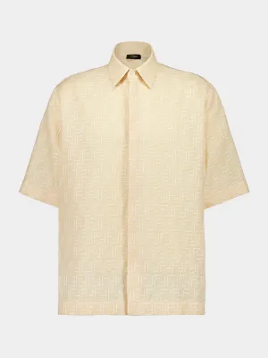 Yellow Linen FF Jacquard Shirt