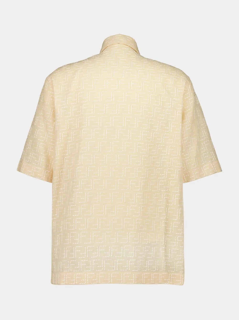 Yellow Linen FF Jacquard Shirt