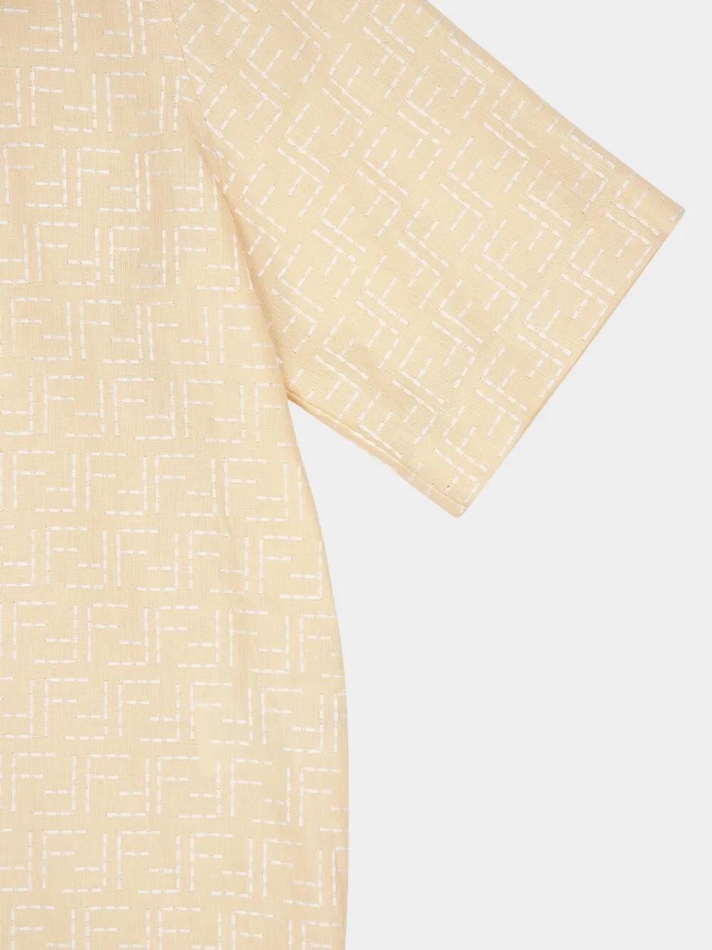 Yellow Linen FF Jacquard Shirt