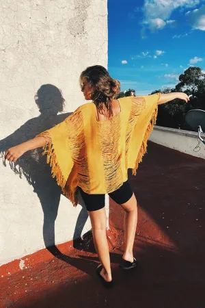 Zipolite Mustard Long Top